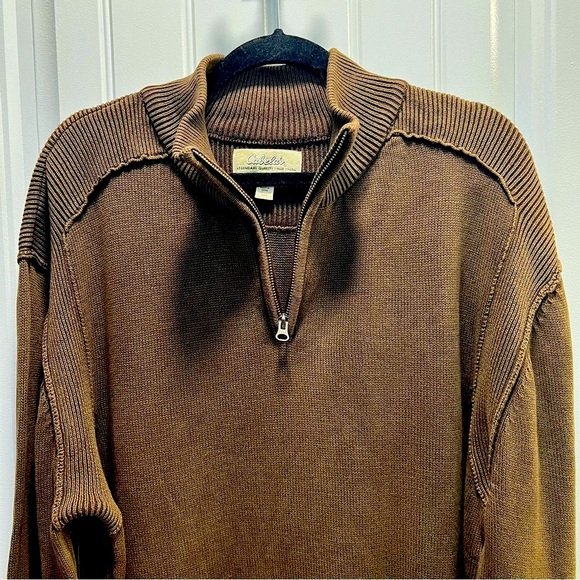 Cabela’s Dark Brown Long Sleeved 1/4 Zip Sweater. Size 2XL. - Picture 3 of 8